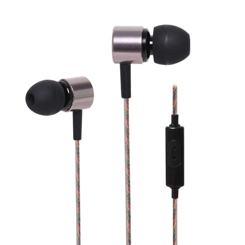 Металлические наушники вкладыши HAOBA high end wire control headset phone universal kdk 47|Наушники и