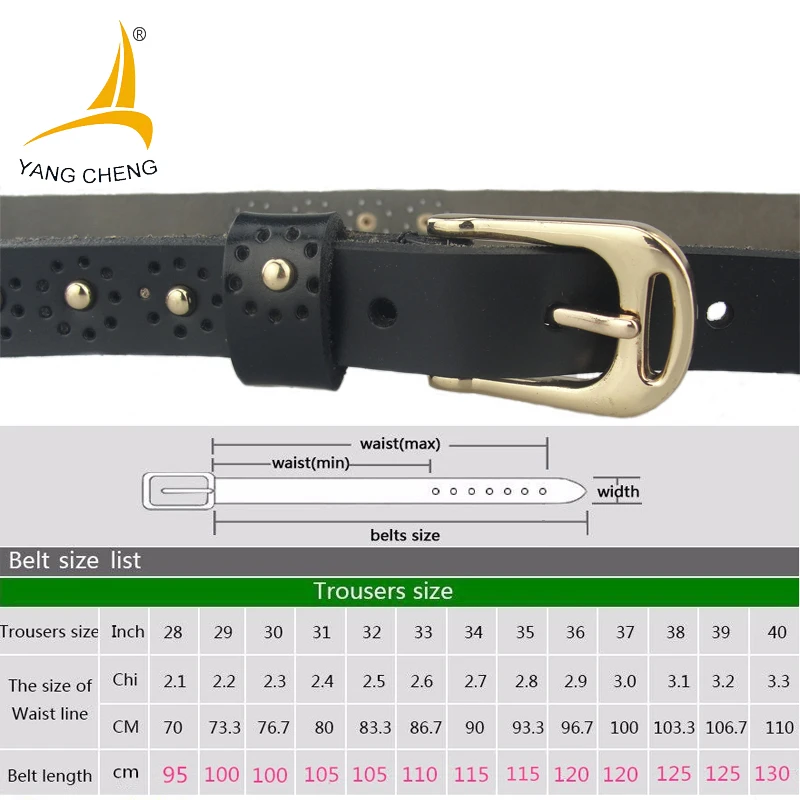 [CNYANGCHENG]yellow womens belt soft metals small narrow english tip leather 2017 new clothing fashion | Аксессуары для одежды