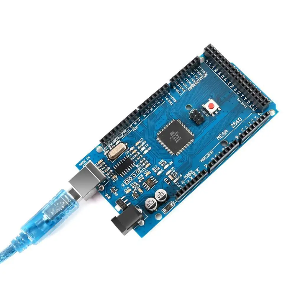 Плата MEGA 2560 R3 ATmega2560 ATMEGA16U2 с usb-кабелем для Arduino | Компьютеры и офис
