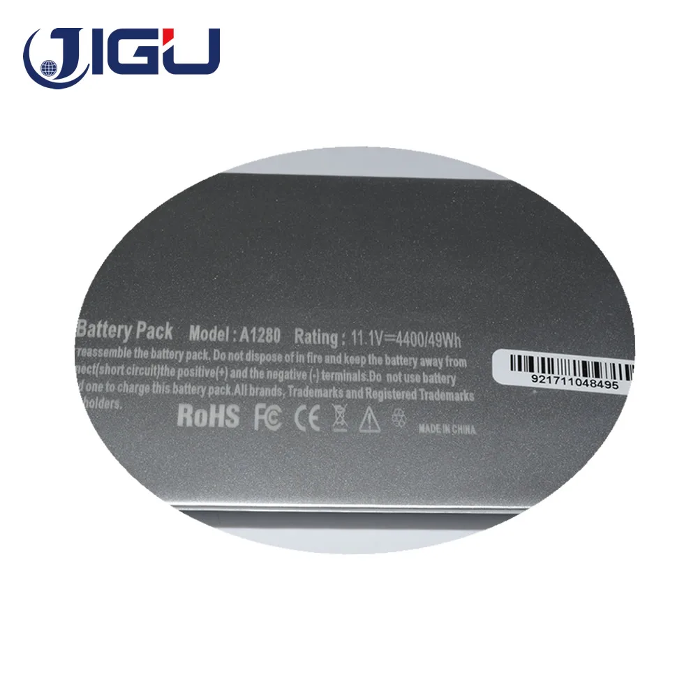 JIGU A1280 Аккумулятор для ноутбука Apple MacBook 13 &quotA1278 13&quot MB466 */A MB771 пластиковый