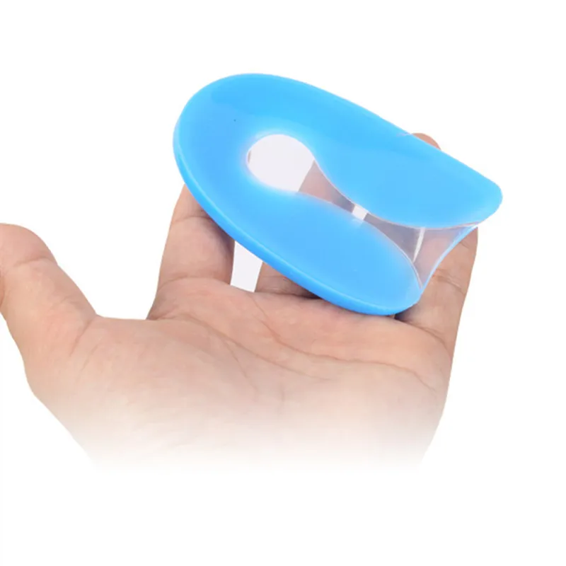 Silicone Gel U-Shape Plantar Fasciitis Heel Protector Heel Spur Cushion Pad Shoe Inserts Insole for Men Women