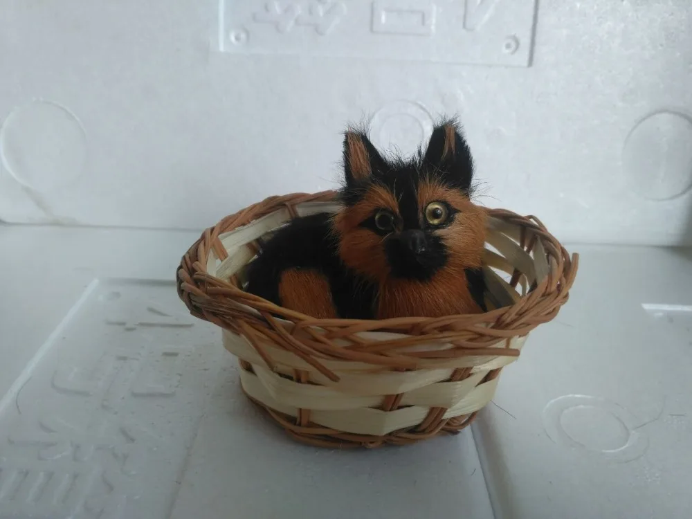 Mini 8x6x7 см искусственная модель с корзиной полиэтилен и игрушка подарок a2275 | Дом