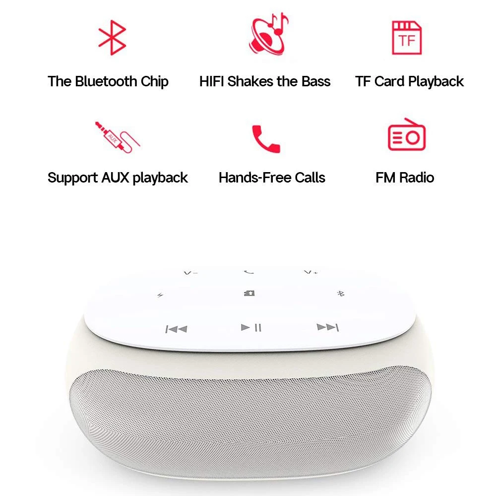 Мини bluetooth колонки портативный беспроводной сабвуфер с сенсорным экраном Hi Fi