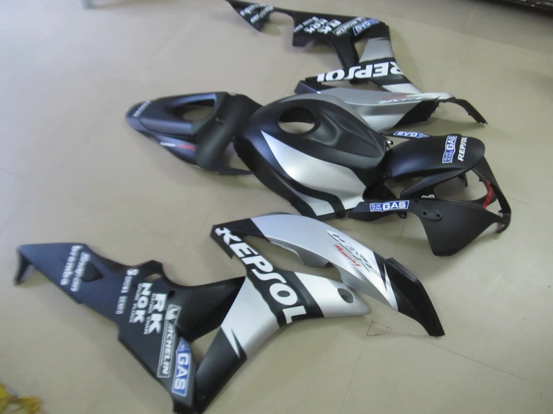 Литье под давлением 100% новый набор обтекателей для Honda CBR600RR 07 08 Серебристые