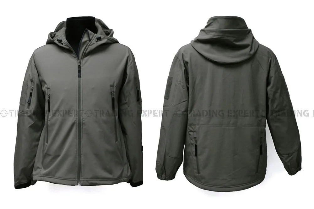 TAD Мужская водонепроницаемая ветровка на молнии(Multicam TAN GRAY BK ACU OD) CL-05 зимняя куртка