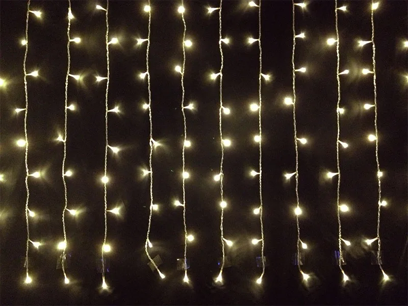 Szvfun сказочная гирлянда s 304 светодиодная занавессветильник ильник 4 5x3 м мигающая