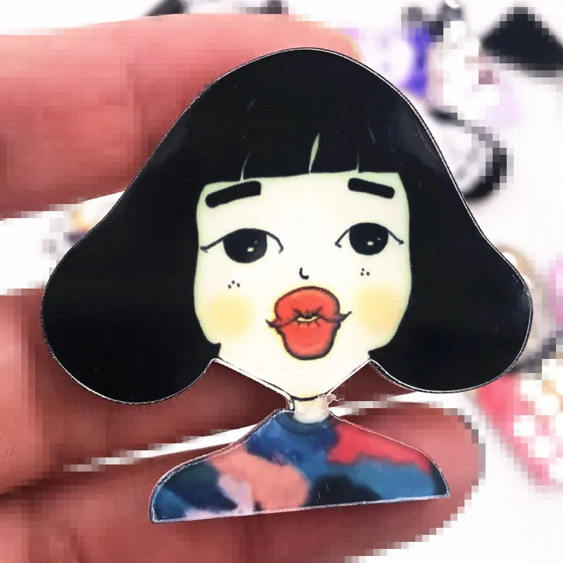 1 шт. Новое поступление крутая модная брошь для девочек акриловая Милая женская