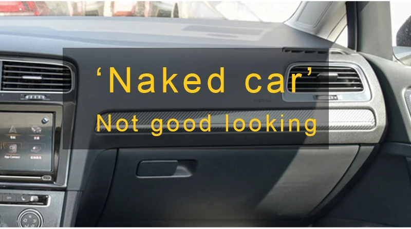 Carманго для VW Volkswagen Golf 7 Golf 7,5 MK7 2013- автомобильное ПАССАЖИРСКОЕ СИДЕНЬЕ хромированная накладка рамка наклейка интерьерные аксессуары