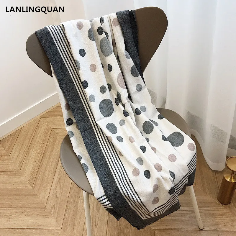 Женский шарф роскошная брендовая кашемировая бандана 2018 модные теплые шарфы