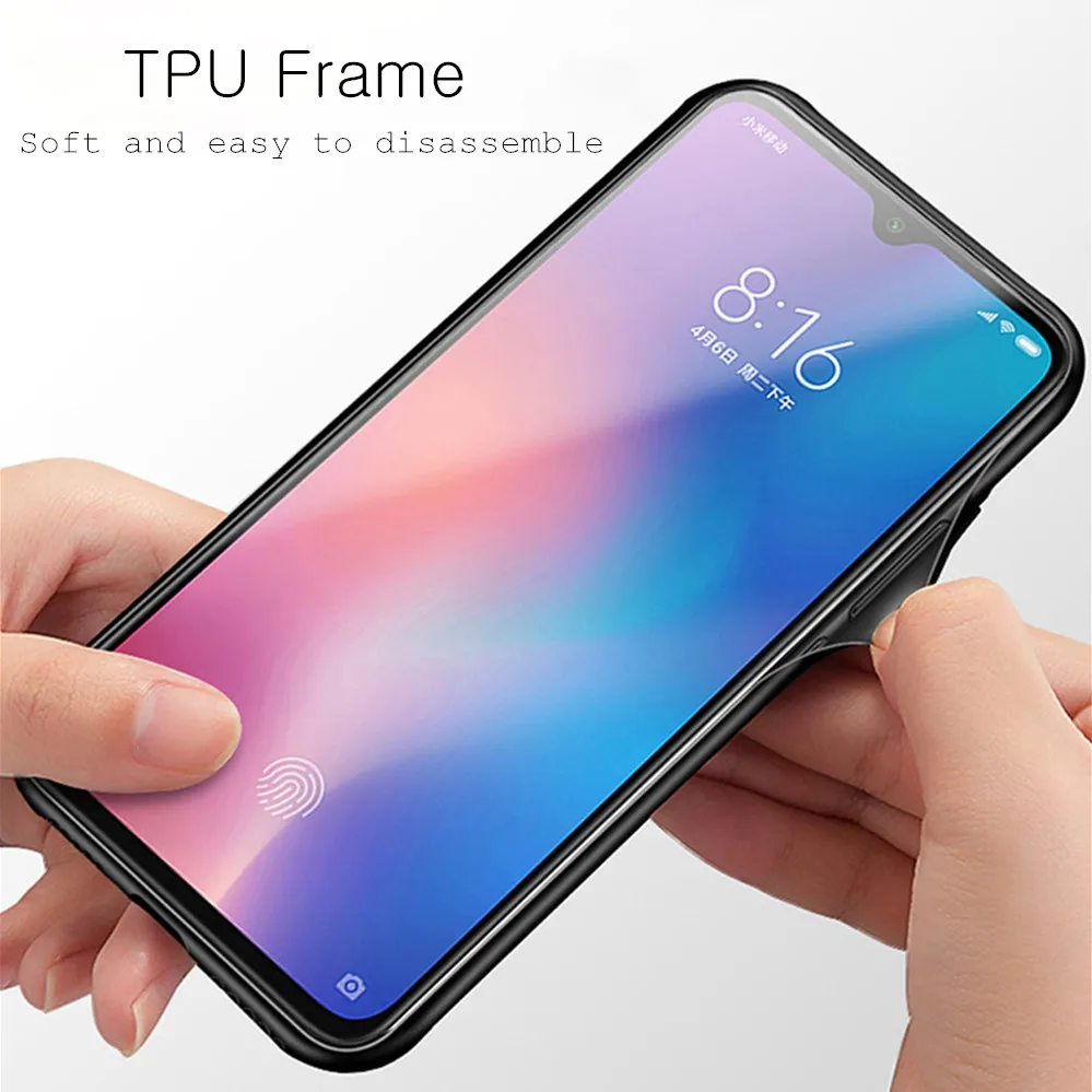 ТПУ чехол для Huawei Mate 20 Lite градиент закаленное стекло Мягкий силиконовый L ite |