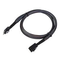 cabledeconn mini sas38p sff 8654 to sas sff 8643 server hdd data transmission cable server data cable 0 5m