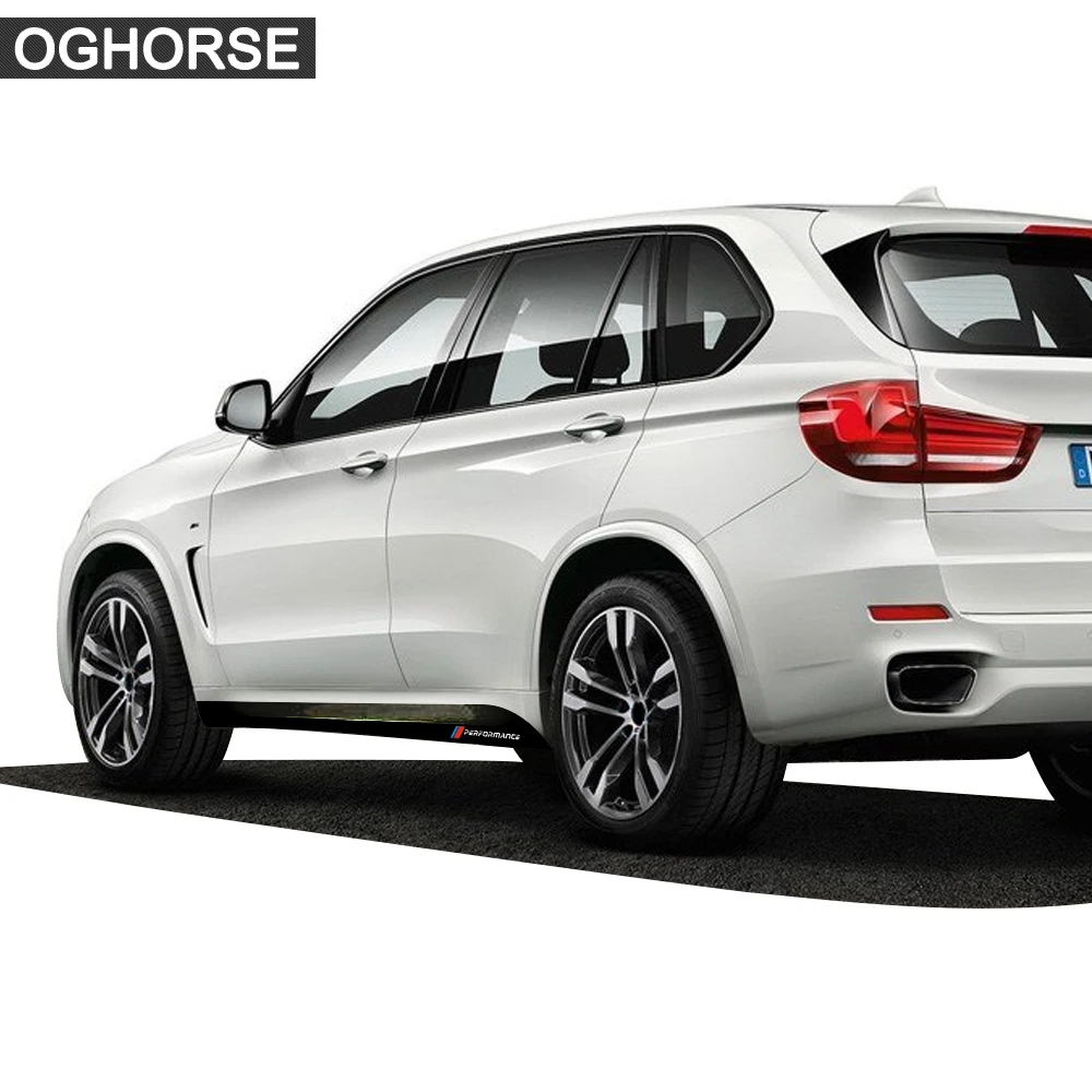 5D виниловая наклейка из углеродного волокна с полосками сбоку для BMW X5 E70 F15 F85