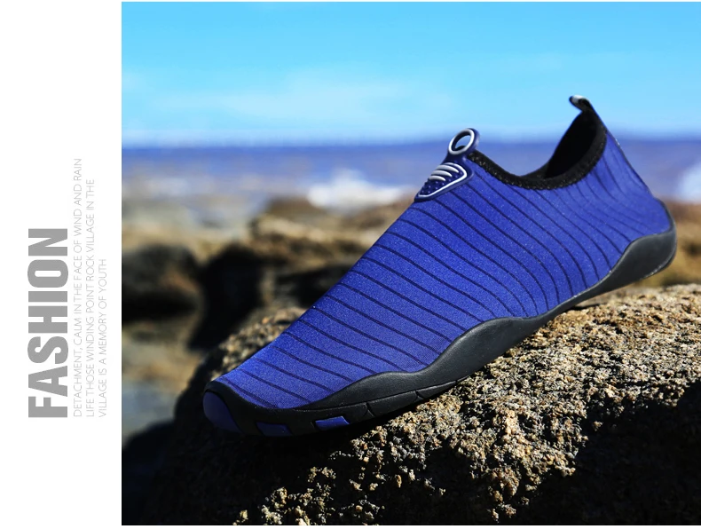 Aqua Shoes Unisex Quick Dry Water Shoes Plus Size Outdoor Sneakers Women Light Non-slip Swimming Shoes Soft Lovers Beach Shoes