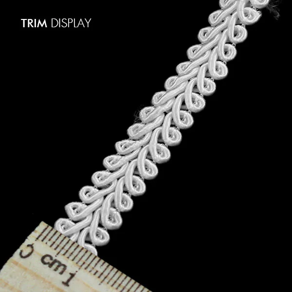 Белая кружевная плетеная подвеска лента отделка пришивная аппликация ткани 9 мм