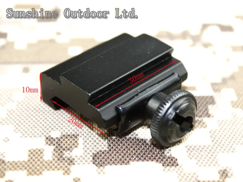 

Mini 20mm to 11mm Scope Rail Mount Base Weaver Picatinny to Dovetail Adapter Hunting Accessorie