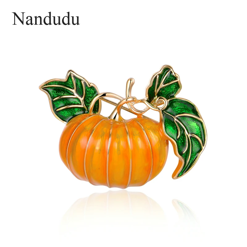Nandudu Hallowmas тыквы броши для Для женщин леди ювелирные изделия подарок эмаль Новое