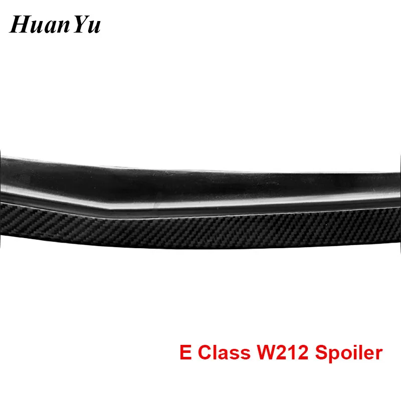 4 дверный задний спойлер E Class W212 для BMW глянцевый из углеродного волокна седана