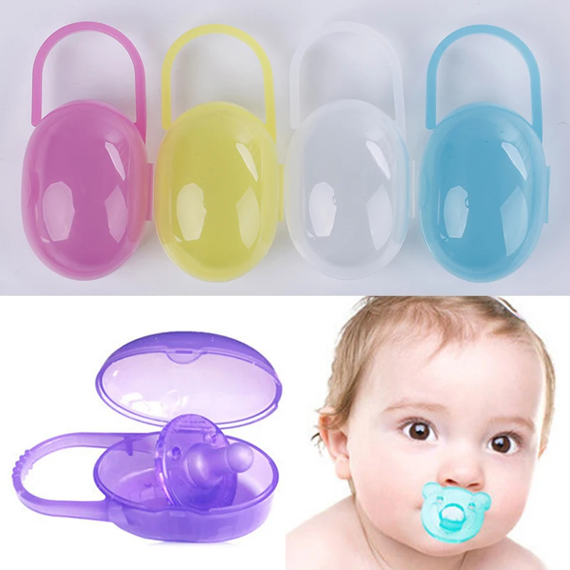 

New 1Pc Soild Portable Baby Infant Kids Pacifier Cradle Case Nipple Holder Travel Storage Box