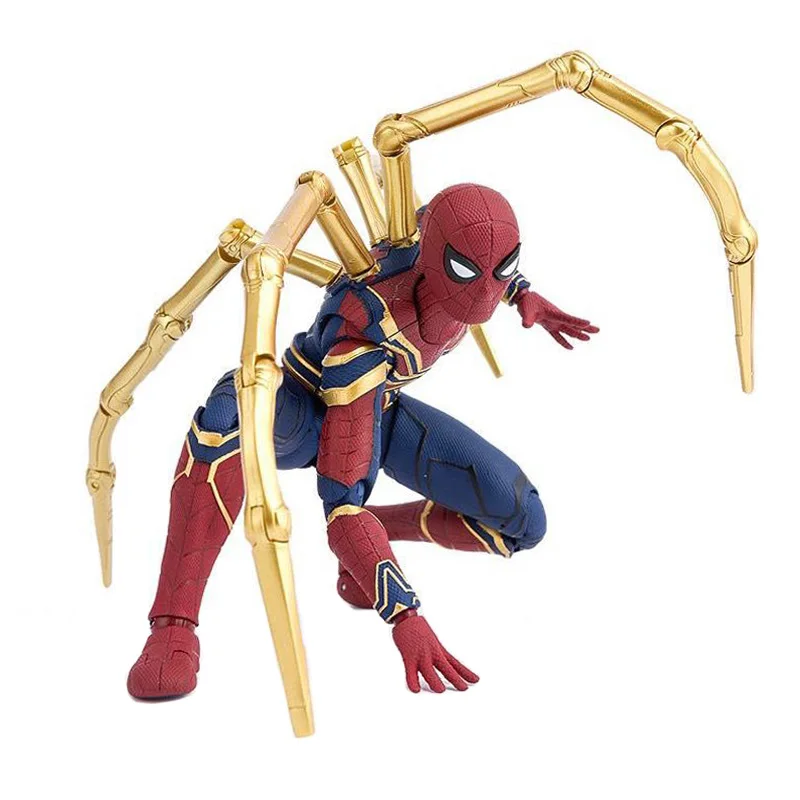 

Marvel Avengers Infinity War Iron Spiderman & TAMASHII stage 15cm BJD Spider man Super Hero Figure Model Toys for Children