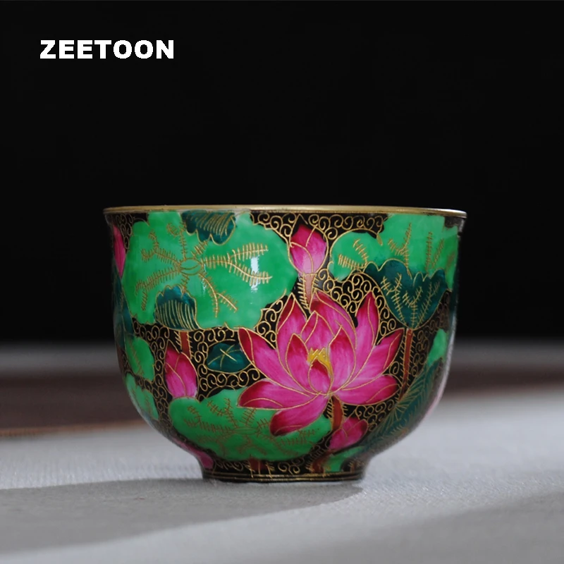 80 мл бутики Цзиндэчжэнь керамика кунг фу чайная чашка проволока инкрустация