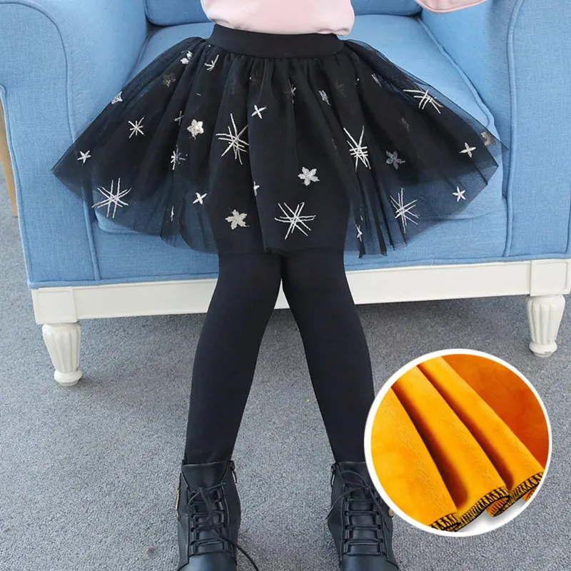 Новинка Весна 2018 леггинсы для девочек хлопковая юбка штаны Повседневные детские