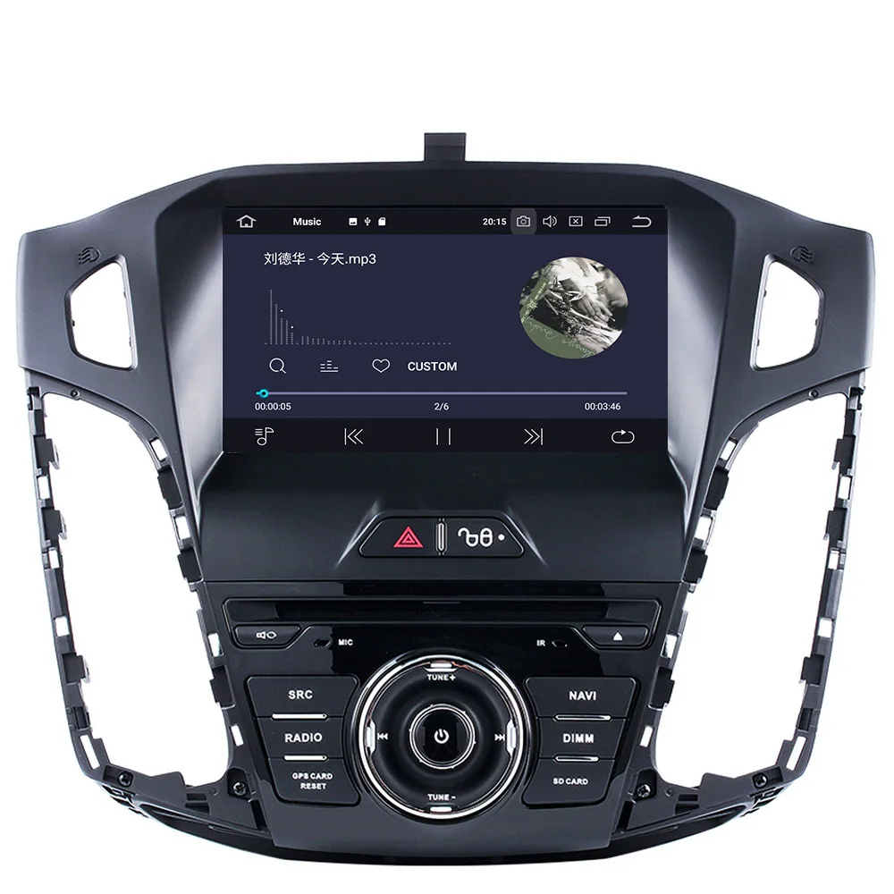 Автомобильный мультимедийный плеер без DVD 1 Din Android 9 GPS стереосистема для Ford/Focus