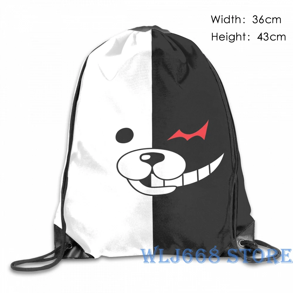 Забавные сумки через плечо с графическим принтом женский рюкзак Danganronpa - Monokuma на