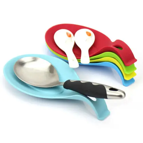 Silicone Insulation Spoon Rest Heat Resistant Placemat Drink Glass Coaster Tray Pad Eat Mat Pot Holder Kitchen Accessories | Дом и сад