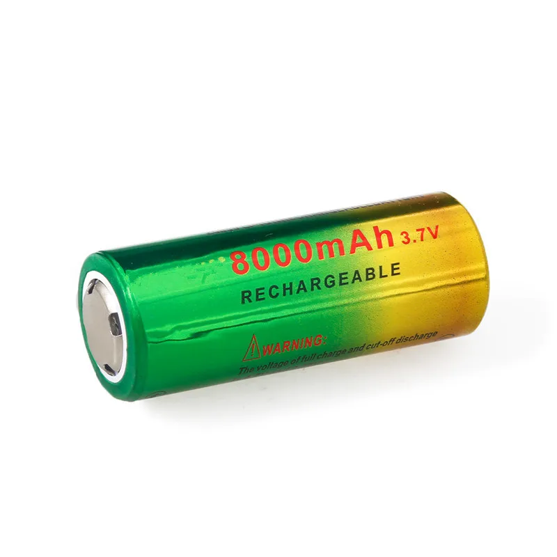 NoEnName_Null 26650 3,7 v 8000 mah литий-ионная аккумуляторная батарея использовать для фонарь на аккумуляторных батареях