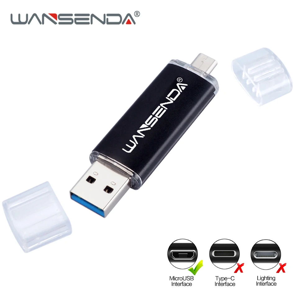 WANSENDA высокоскоростной USB флэш накопитель портативный 16 ГБ 32 64 Гб 128 256 флешка 3 0