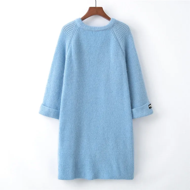 OMCHION Casaco Feminino 2018 Winter Clothes Women Solid Pockets Long Cardigan Casual Korean Mohair Sweater Coat Knitwear LP133 |