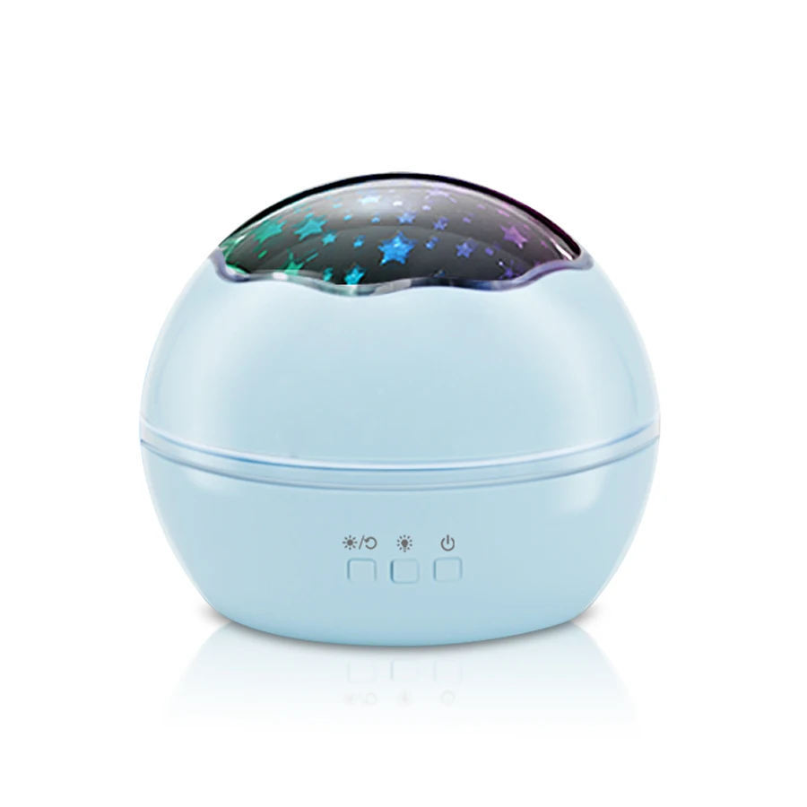 Blue Ночной светильник с вращающейся звездой, 8 цветов, Luminaria, Океанский фонарь, Детская Ночная лампа для сна, Детский Рождественский подарок - Испускаемый цвет: Blue