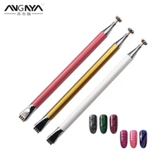 ANGNYA 1 шт. магнитная ручка кошачий глаз с двойной головкой для