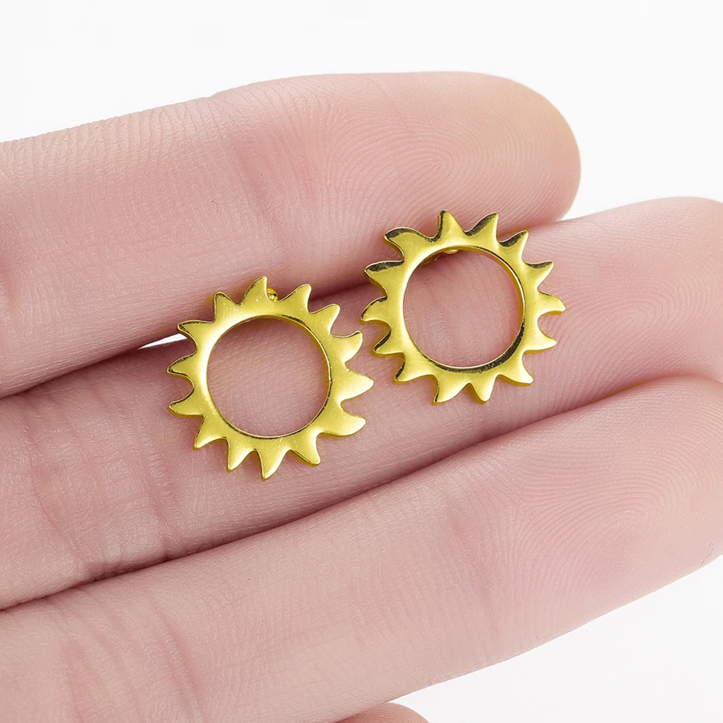 Женские серьги пусеты Kinitial Винтажные солнце в стиле бохо|Серьги-гвоздики| |