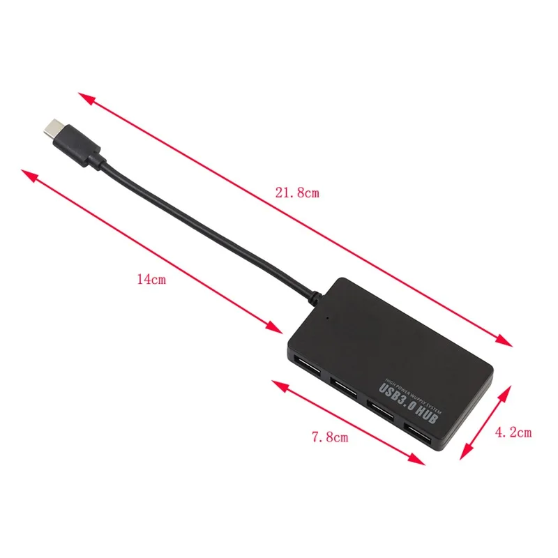 USB 3,1 Тип C до USB 3,0 концентратор несколько 4 Порты и разъёмы адаптер для Mac OS Windows 7 для Linux-L059 Новинка; Лидер продаж