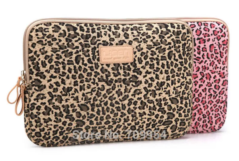 Чехол для ноутбука с леопардовым принтом чехол 10 12 13 14 15 дюймов Холщовая Сумка