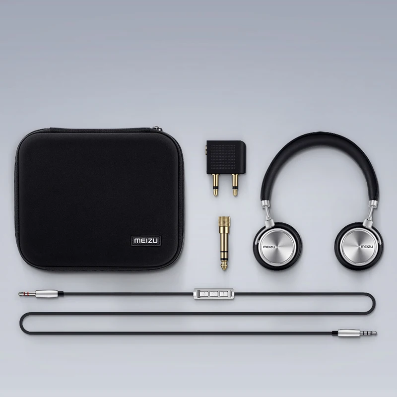 Meizu HD50 головная повязка Hi Fi СТЕРЕО Bass Музыка гарнитура алюминиевого сплава низким