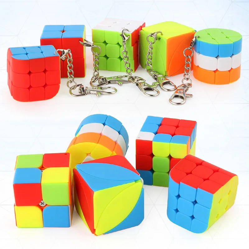3x3x3 2x2x2 волшебный куб головоломка игрушка оригинальная коробка скоростной куб головоломка куб брелок развивающая игрушка для детей подарок