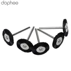 Набор аксессуаров для полировки Dremel dophee, 5 шт., 3 мм хвостовик, плоские нейлоновые колеса, щетка, Полировочная щетка, вращающиеся инструменты Dremel