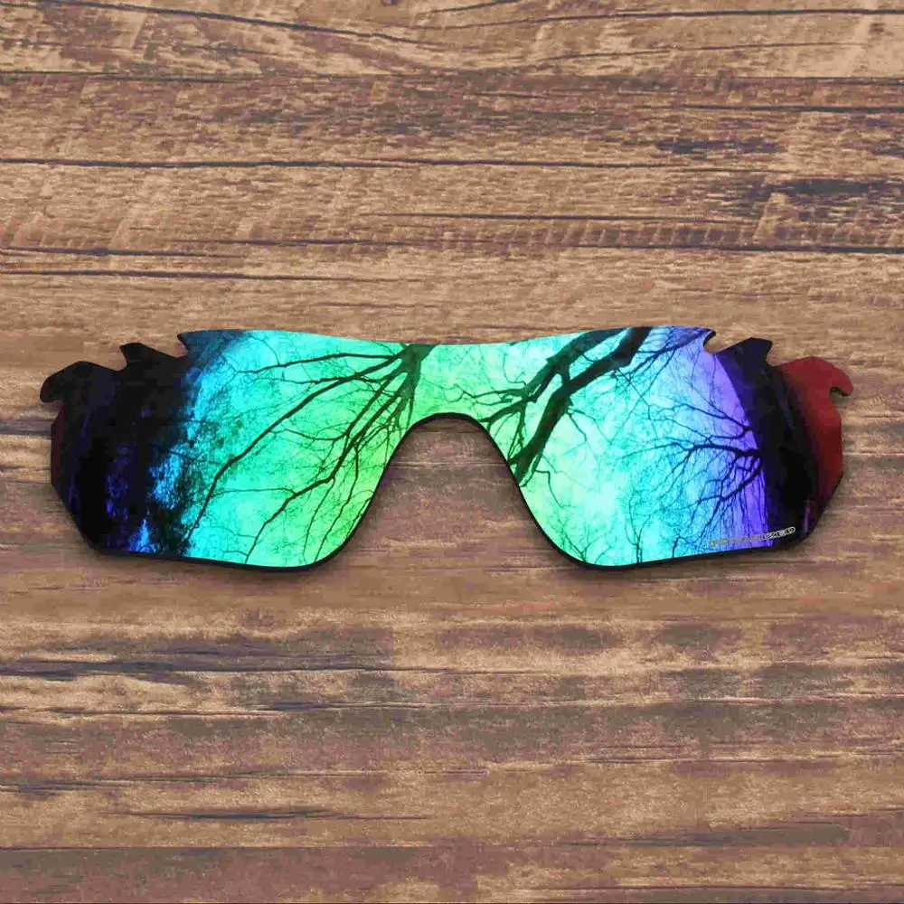 Green Mirrored ToughAsNails устойчивы к коррозии морской воды поляризованные Сменные линзы для Окли Radarlock, края солнцезащитные очки с отверстиями-несколько вариантов - Цвет линз: Green Mirrored