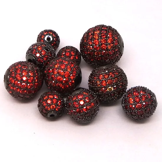 8 мм круглый шар с микрозакрепкой из циркония европейские шармы металлические