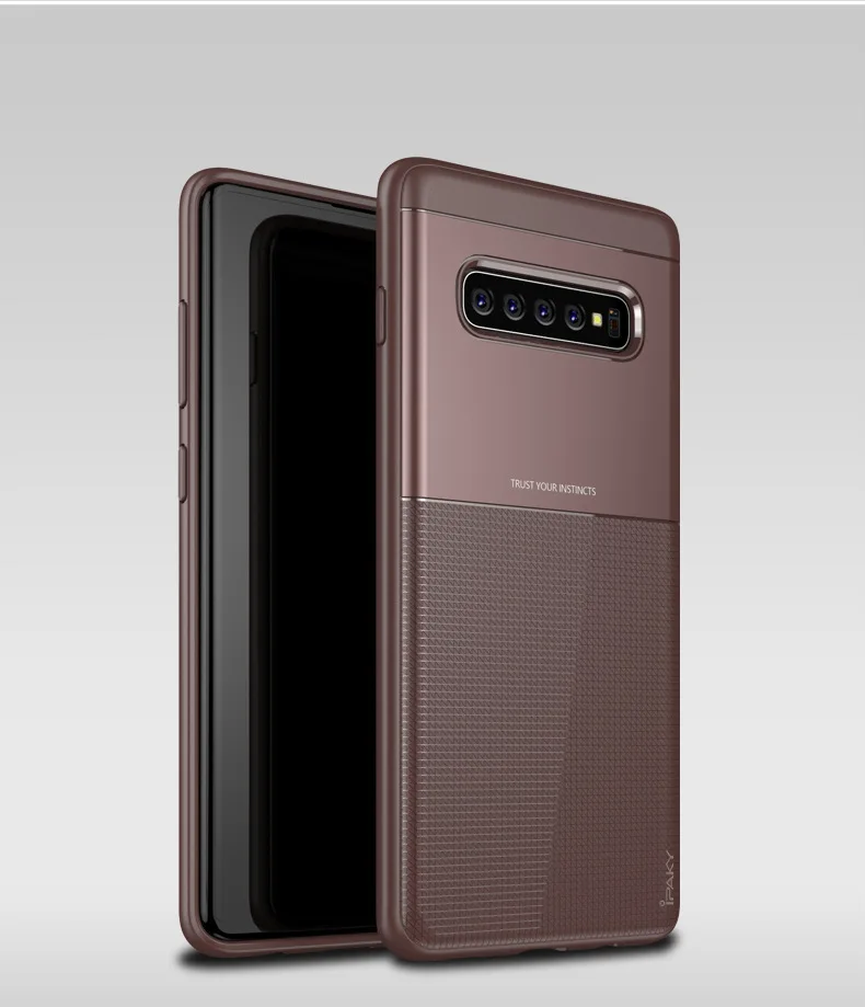 Для samsung S 10 Чехол IPAKY S10e крышка PC Гибридный Силиконовый защитный армированный Мягкий противоударный чехол для Apple, samsung Galaxy S10 Plus E чехлы