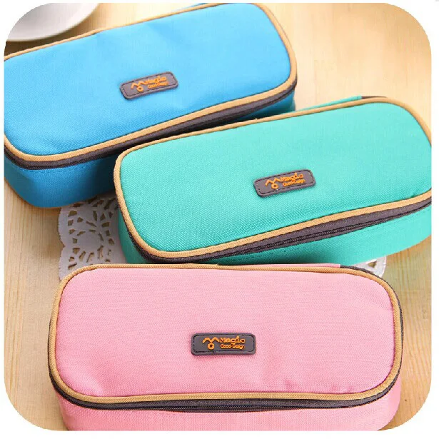 Милый школьный чехол для карандашей холщовый ручек и милые канцелярские