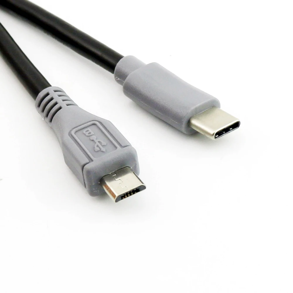 20 шт. USB 3 1 Type-C штекер к Micro для зарядки данных OTG разъем адаптер кабель Папа-папа 25