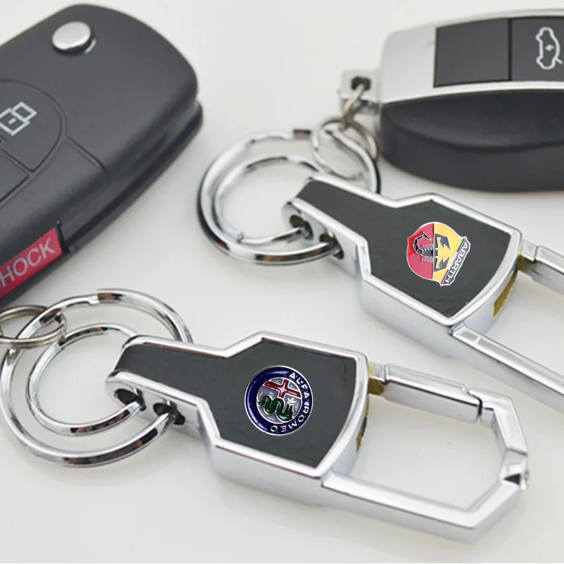 Брелок KUNBABY серебряное кожаное автомобильное кольцо для ключей брелок с