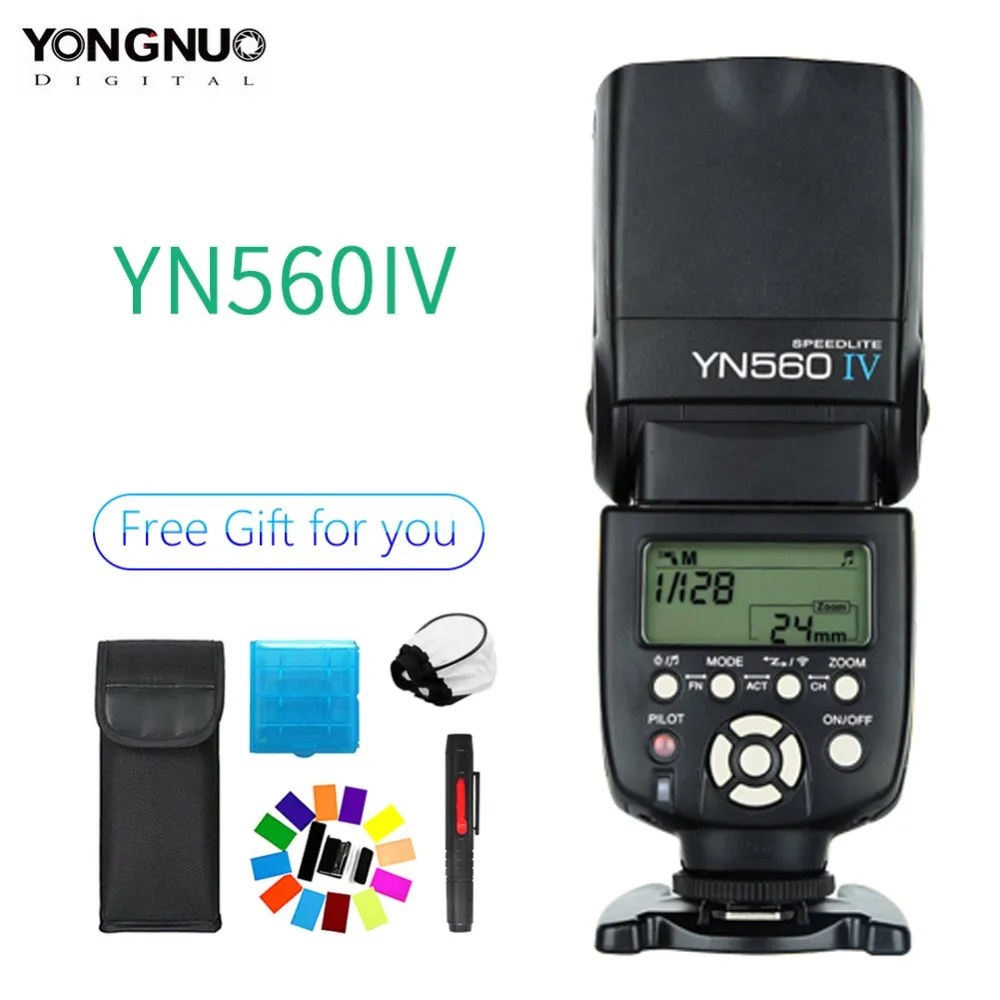 Беспроводная вспышка YONGNUO YN560 IV 2 4G Speedlite A99 A58 A6000 A3000 A7 A7r A7s NEX 6N YN 560IV для Sony Canon