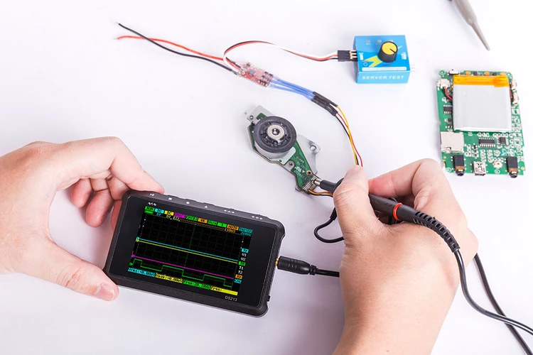CCDSO Мини DSO карманный размер DSO213 цифровой осциллограф USB ручные осциллографы комплект аналоговой полосы пропускания Osciloscopio DS213