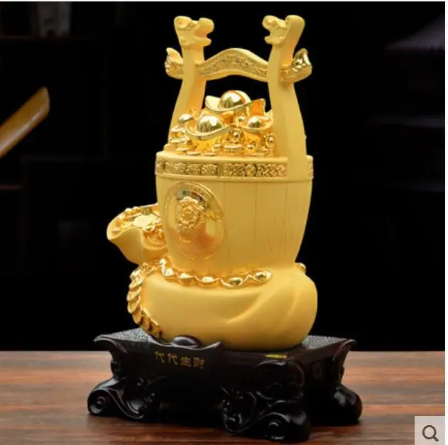 Золотой слиток для корнуопии офисное украшение домашнего питомца фэн-шуй