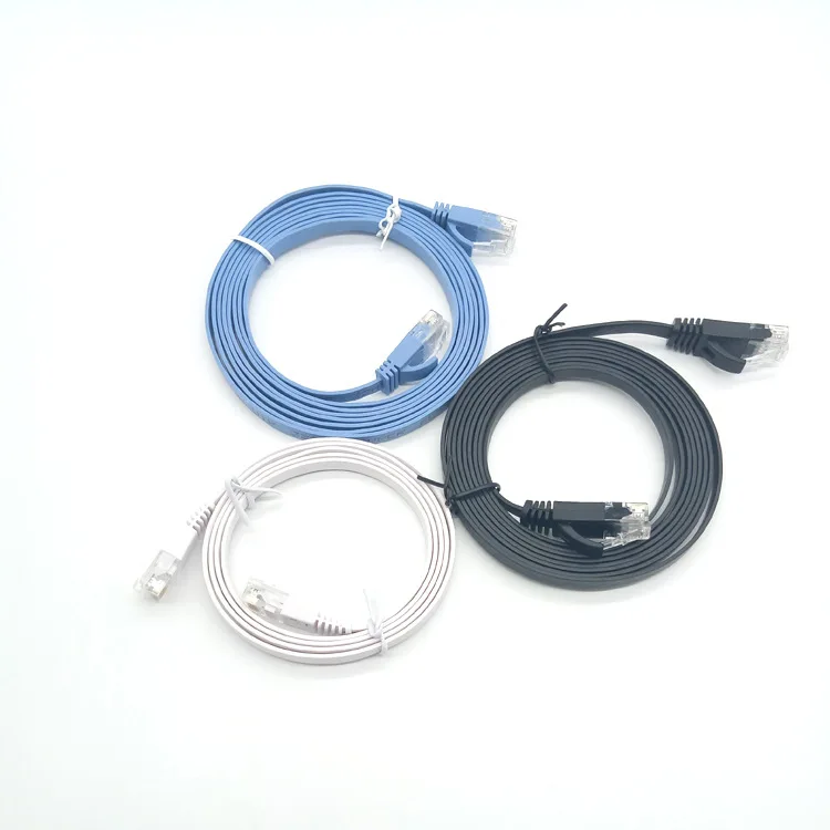 Плоский CAT 6 RJ45 сети патч кабель Ethernet для модема маршрутизатор локальной Разъем 50