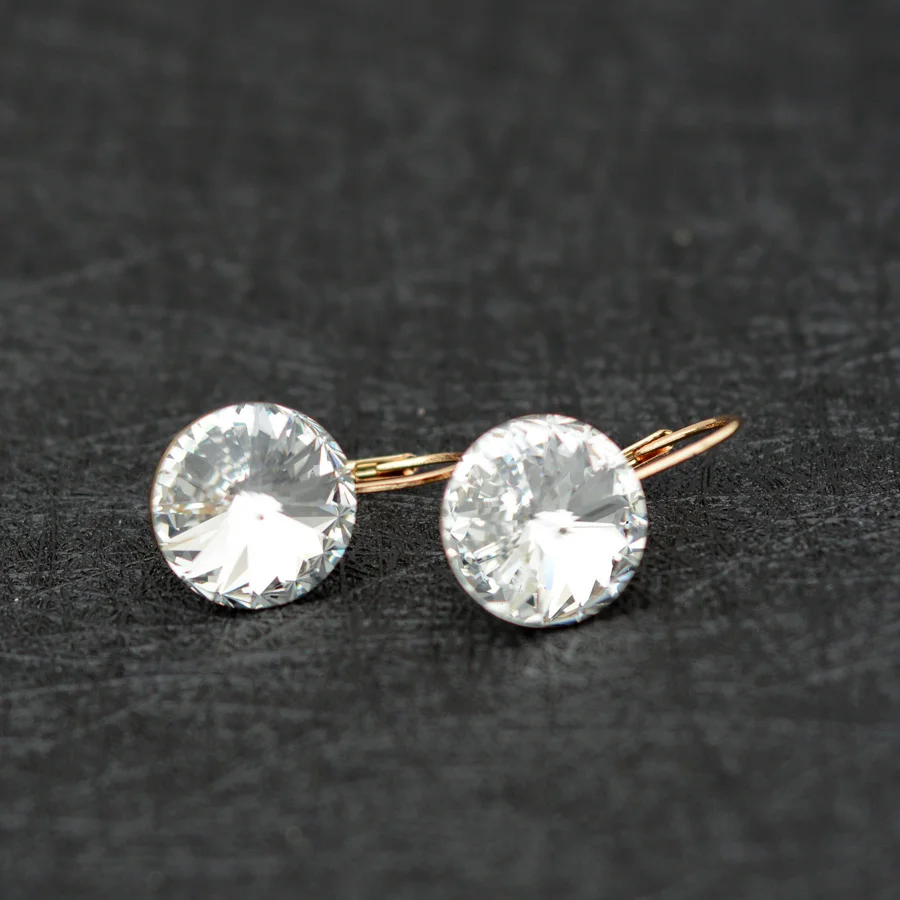BAFFIN модные висячие серьги с кристаллами Swarovski, серебряная Сережка Bella, круглые Висячие серьги для женщин, вечерние, свадебные, Bijoux, подарок